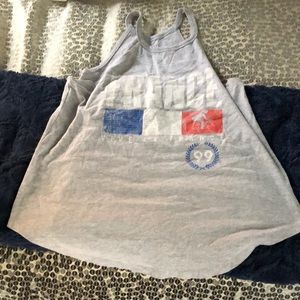 Grey France Tank top